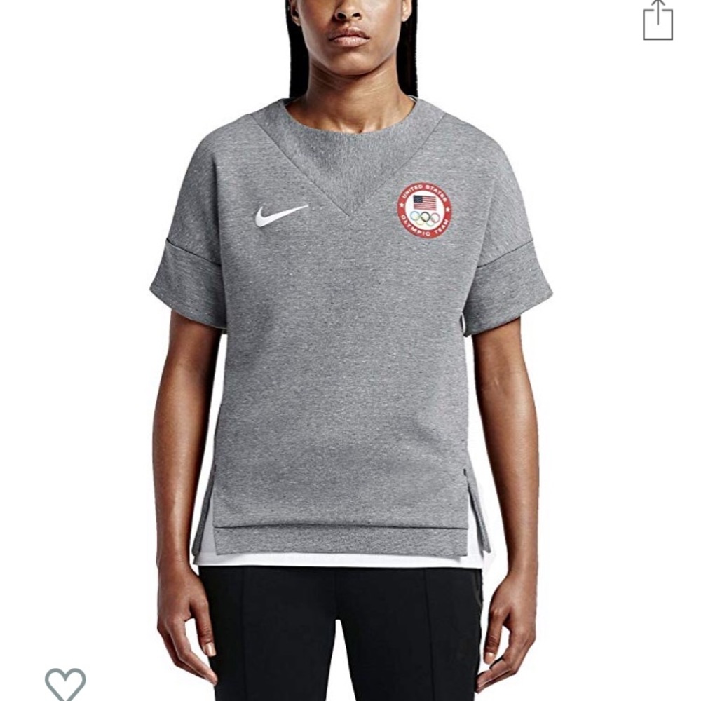 Nike short sleeve sweatshirt